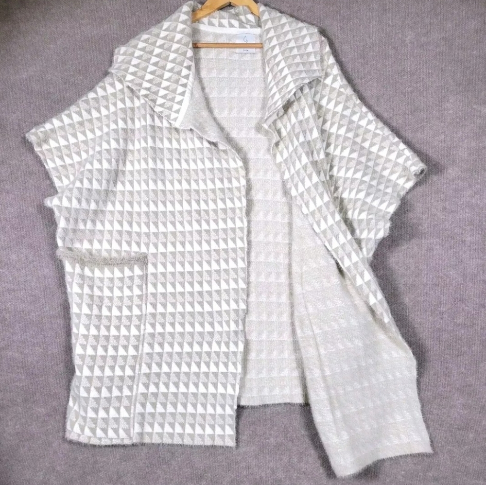 ANTHROPOLOGIE JOIE Cardigan Sweater Women One Size Neutral Soft Relax Fit Kimono